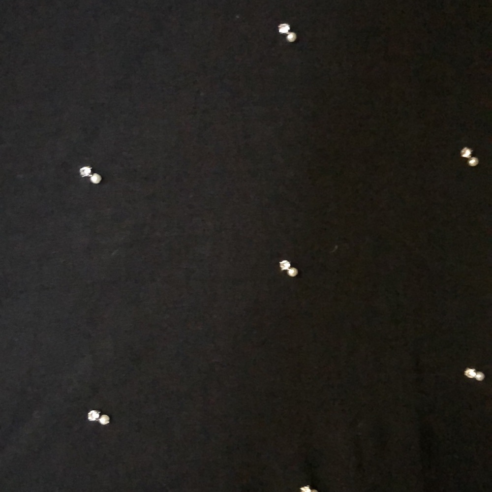Woman’s Black Beaded Sweater/Shirt - Picture 2 of 6